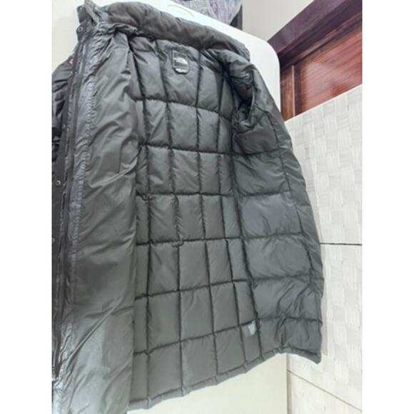 "NORTH FACE" Puffer Goose Down Longer Coat HAGERTY Embroidered on Right Arm - Picture 4 of 8